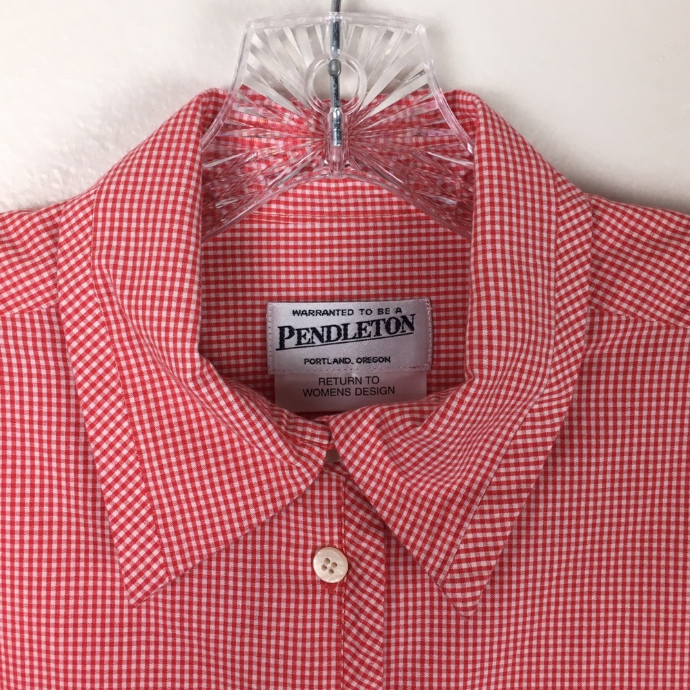 Pendleton Long Sleeve Micro Check Button Down Shi… - image 2